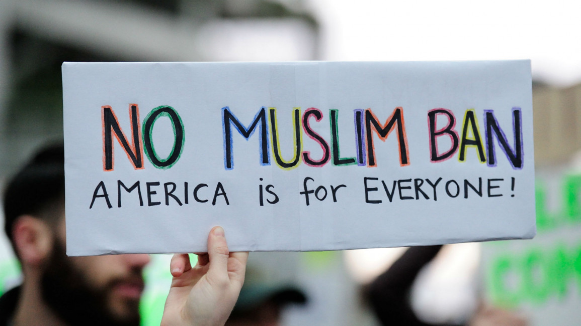 Trump's Muslim ban [Anadolu]