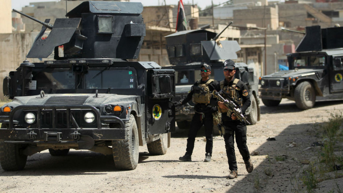 Iraqi troops Mosul Getty