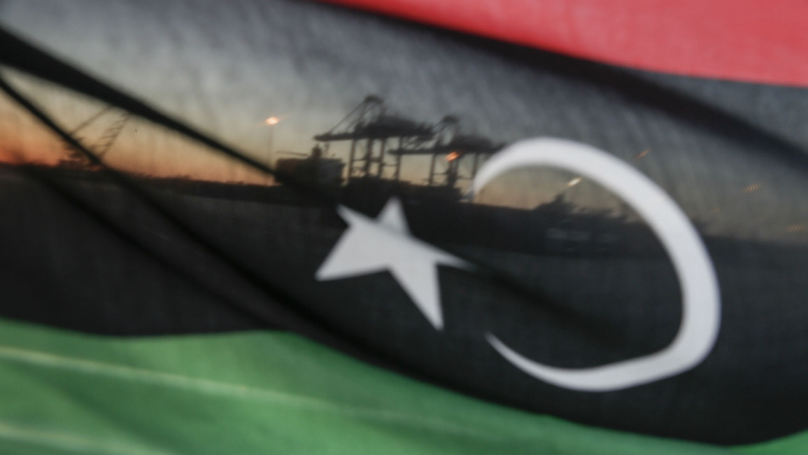 Libya flag - Corbis