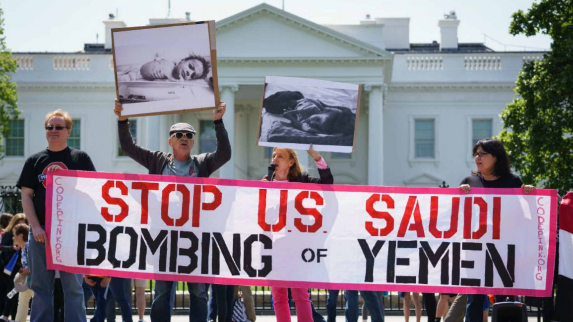 US /Saudi in Yemen protest -AFP