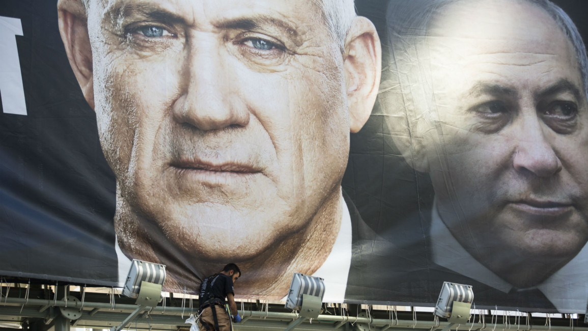 Gantz and Netanyahu [Getty]