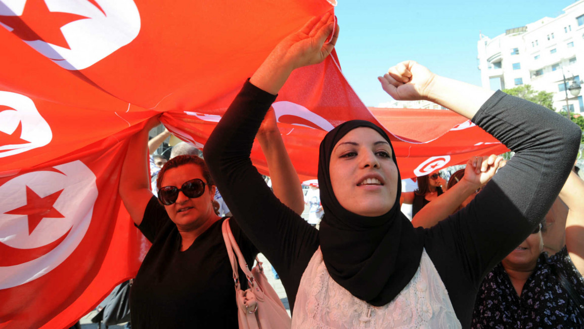 Tunisian women protest - AFP