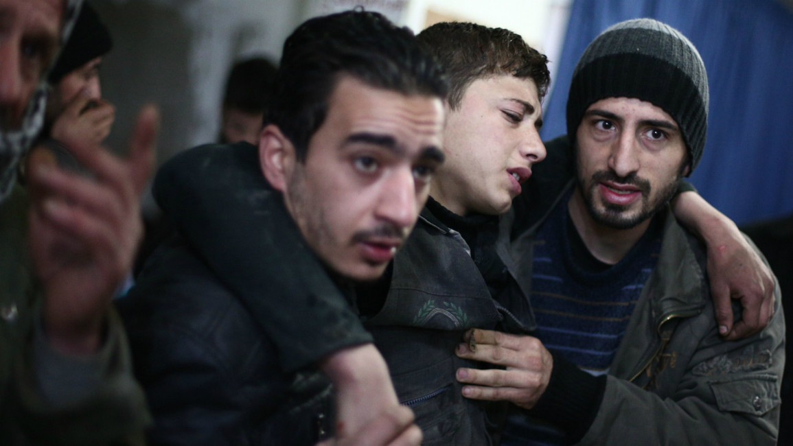 Syrian injured in Douma