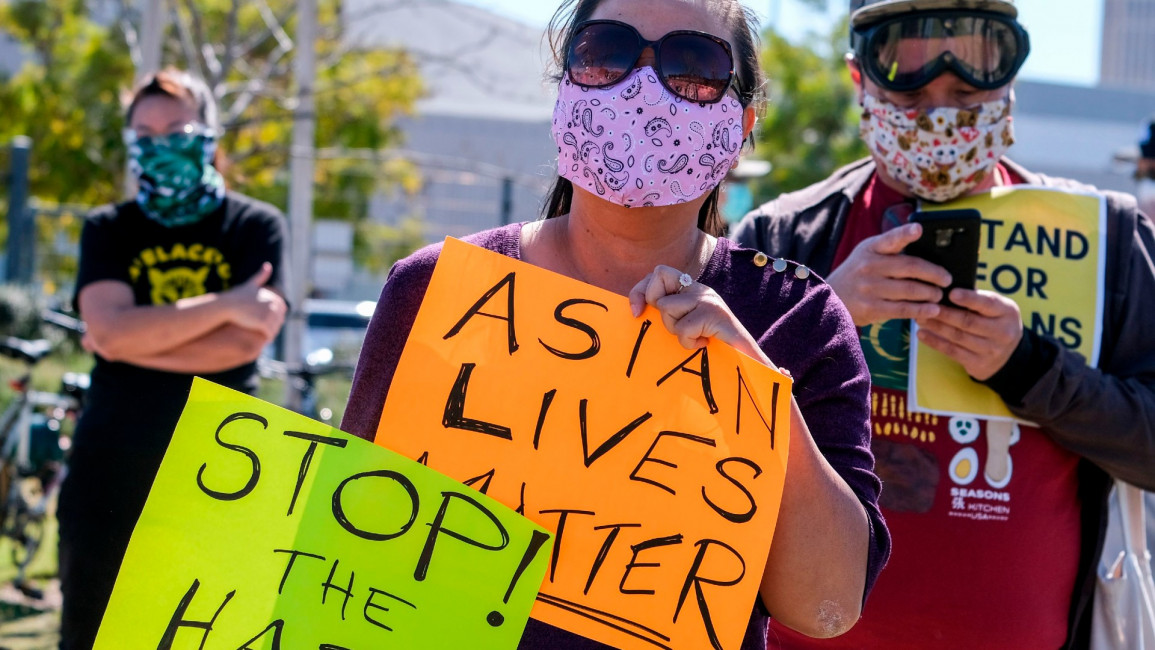 anti-Asian violence protest - Getty