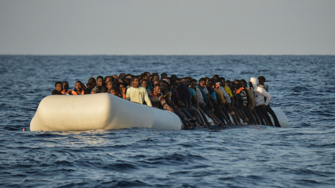 Migrant boat AFP