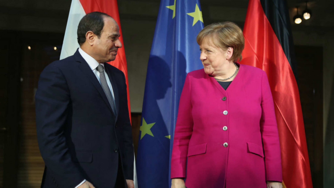 Merkel and Sisi - Getty