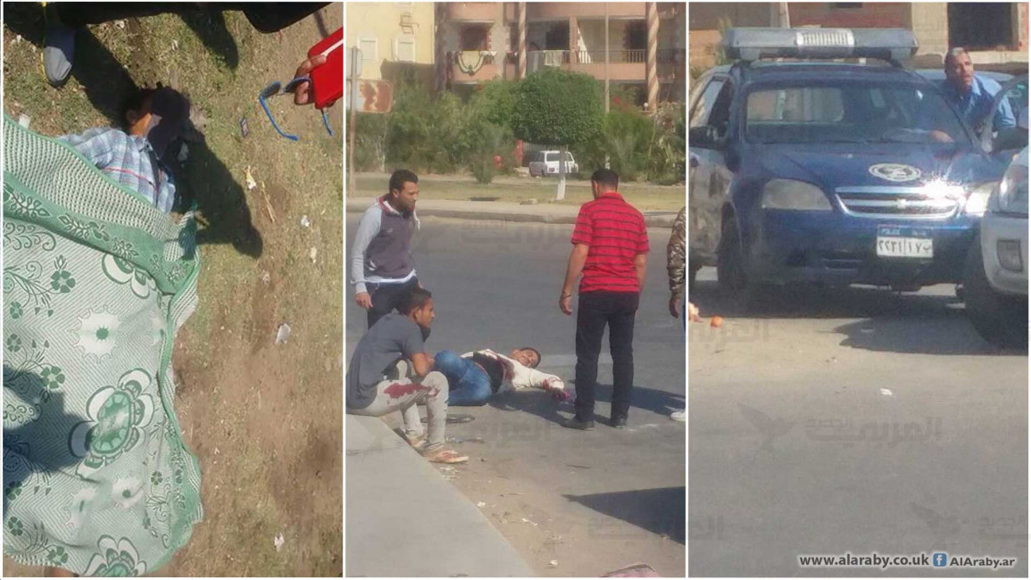 أمين شرطة يقتل 3 مصريين