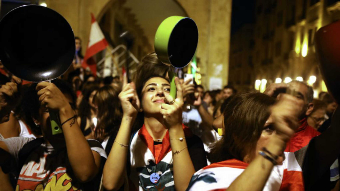 Lebanon pot protest - AFP