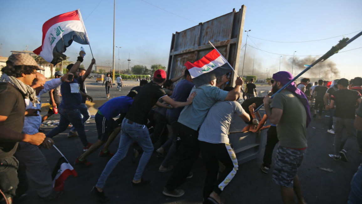 Iraqi protest - AFP