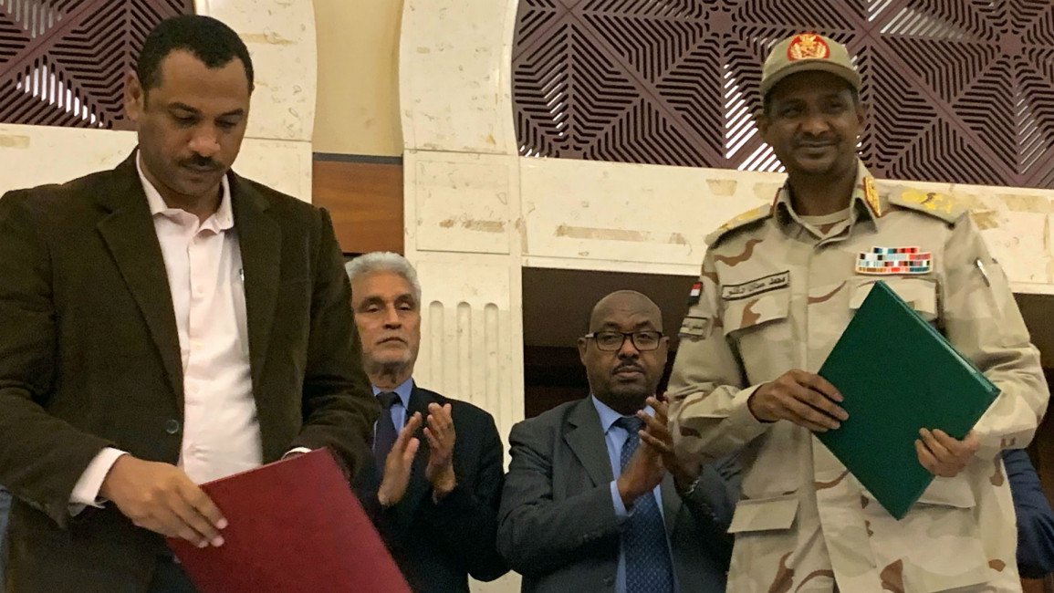 Sudan power sharing deal - Getty