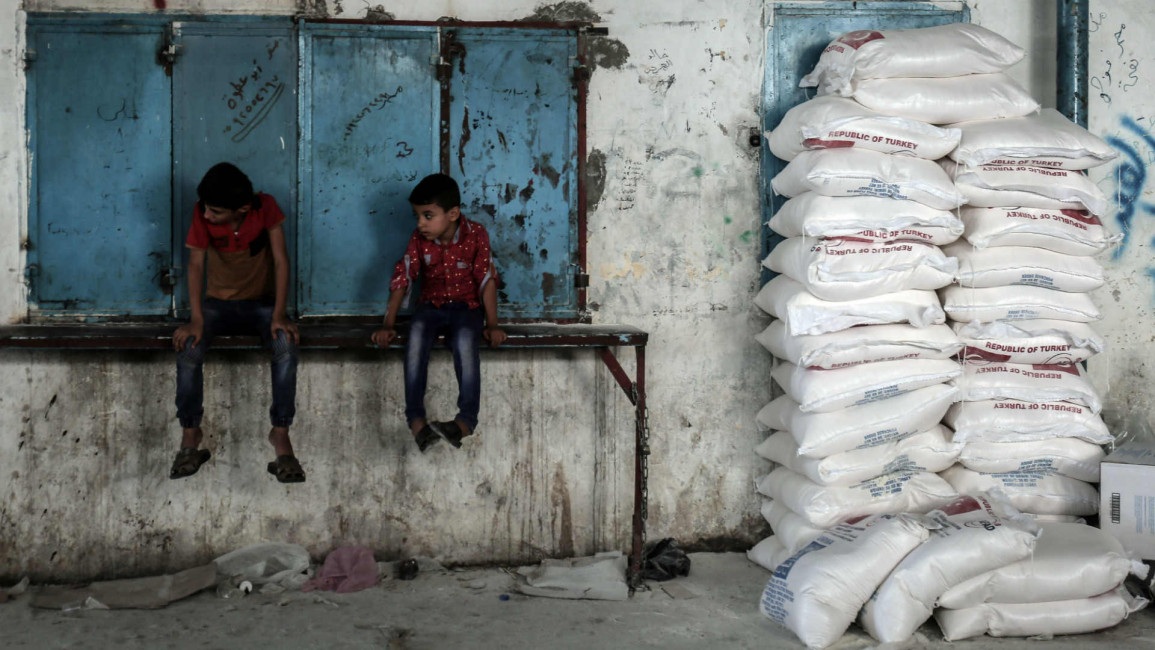 Gaza AFP food aid children