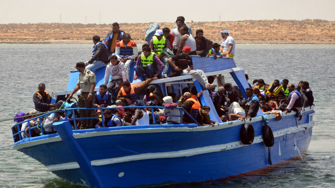 Syrian refugees Libya FETHI NASRI/AFP