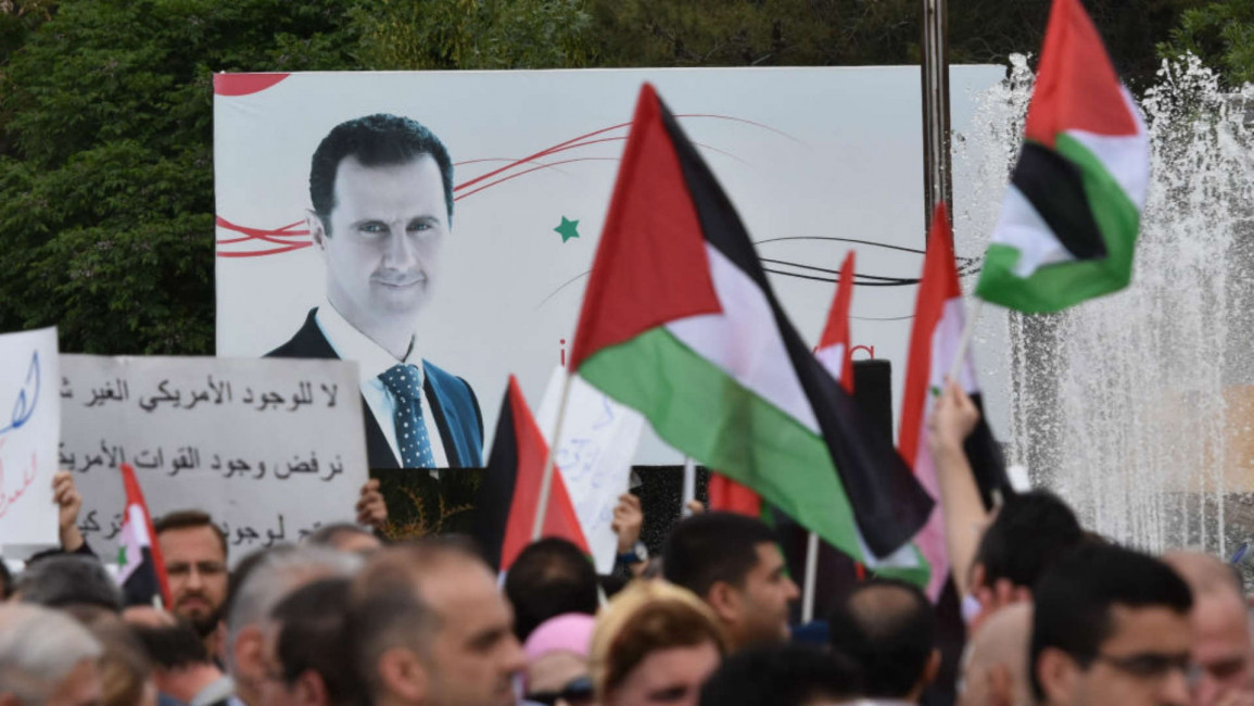 Assad supporters - Getty