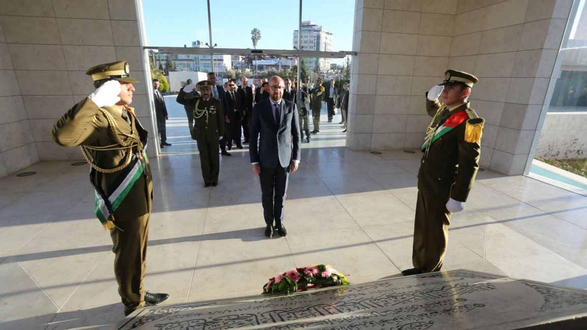 belgian PM visits ramallah