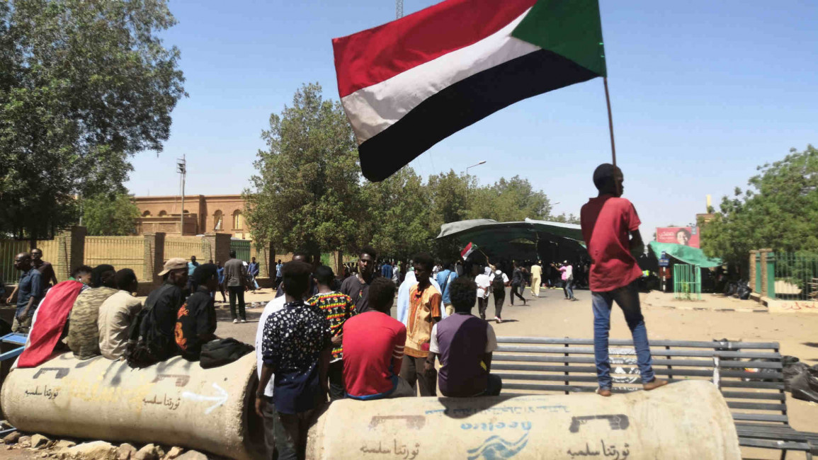 sudan roadbloc - afp