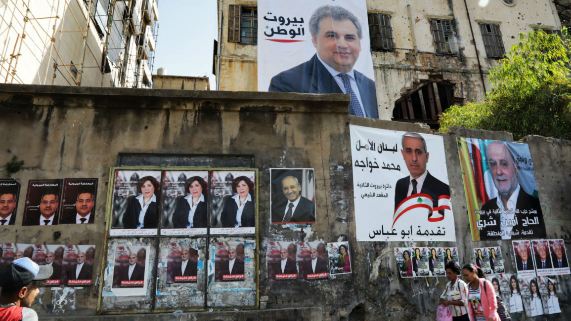 Lebanon election posters