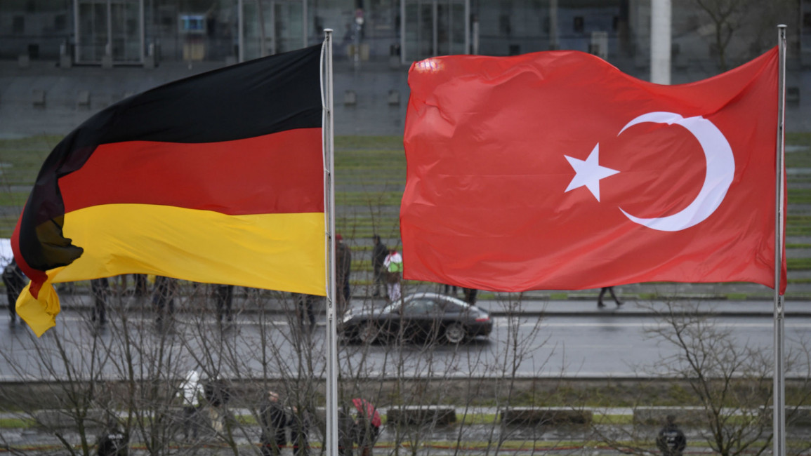 Germany Turkey Flags AFP
