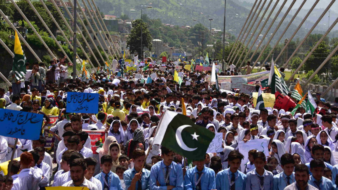 pakistan protest kashmir - afp