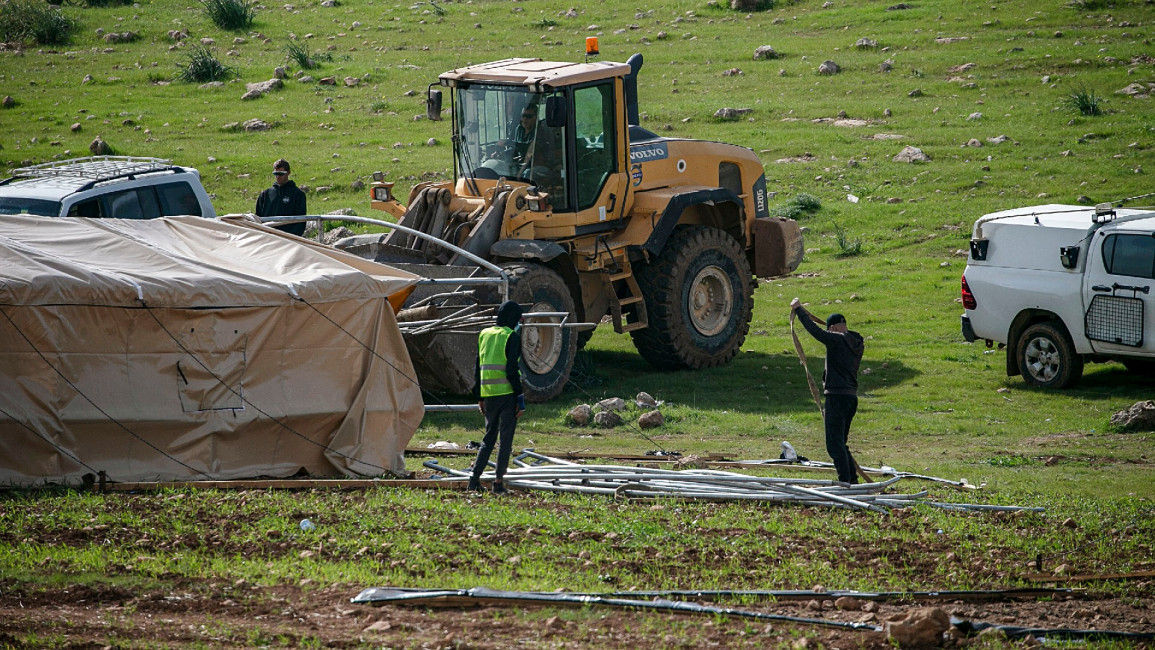 israel bedouin demolition afp