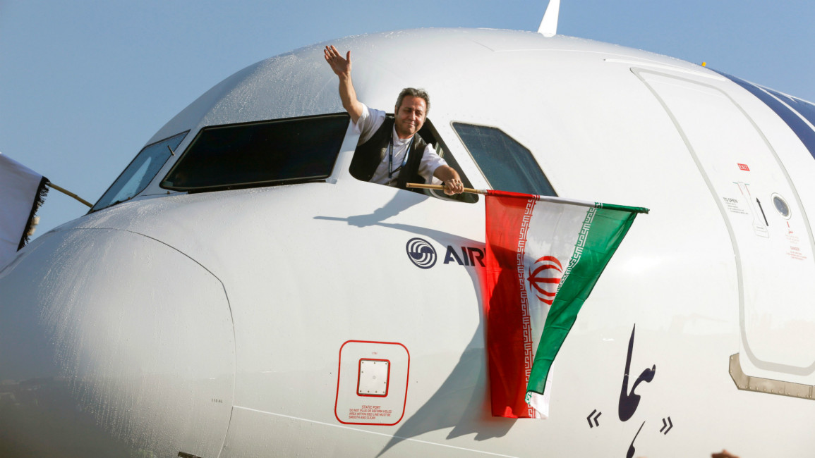 Iran airbus delivery [Getty]