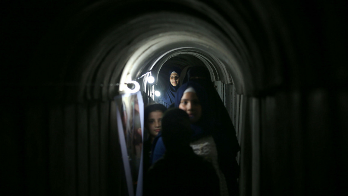 Hamas tunnel children AFP