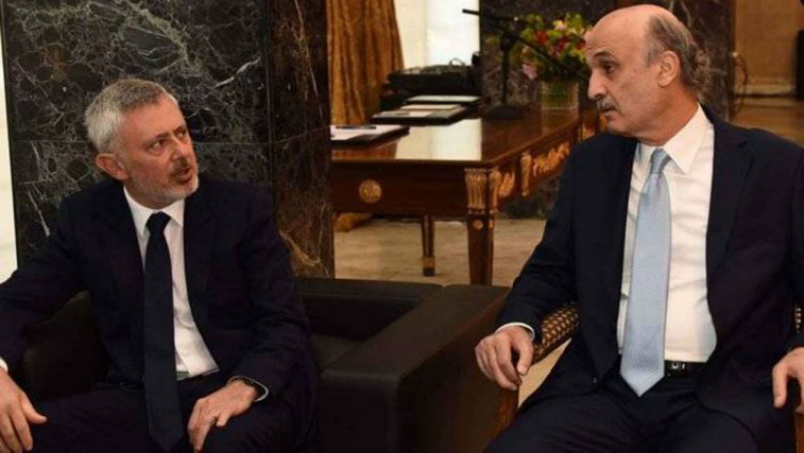 Sleiman Frangieh and Samir Geagea