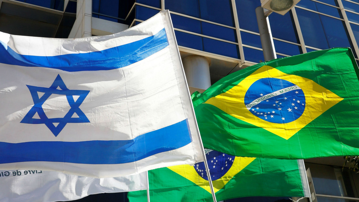 Brazil Israel flags Getty