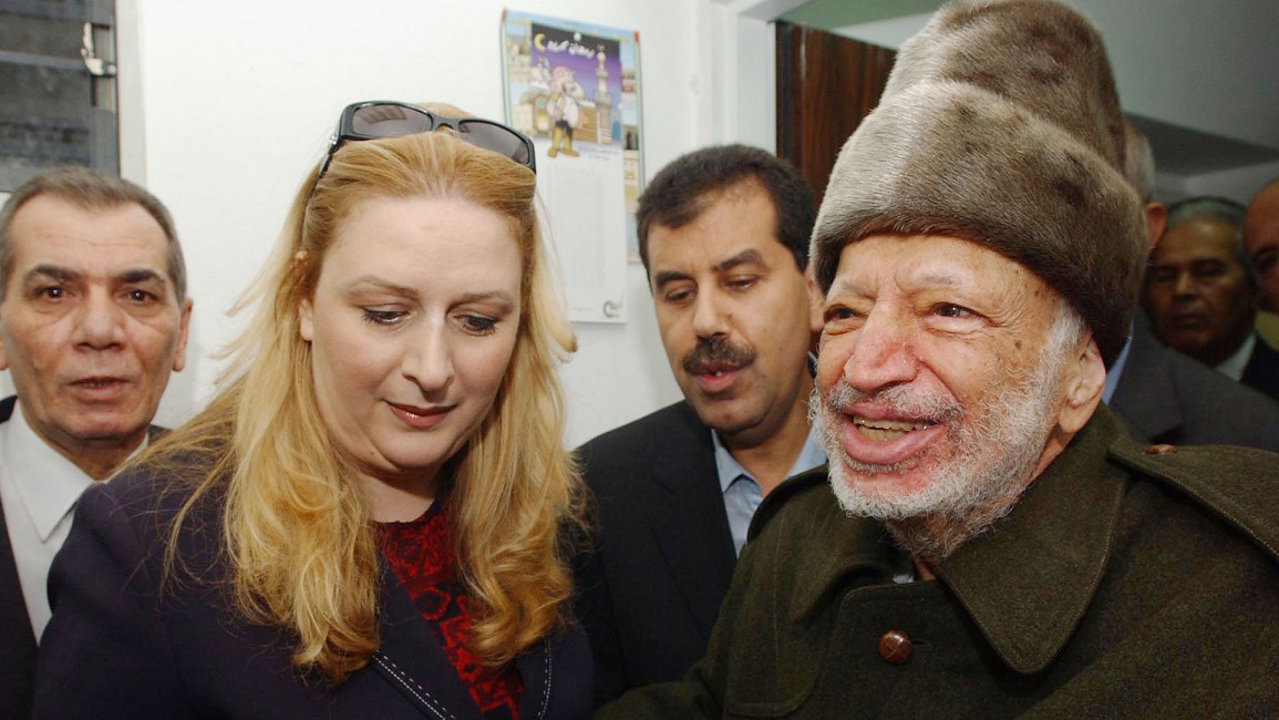 Arafat and widow