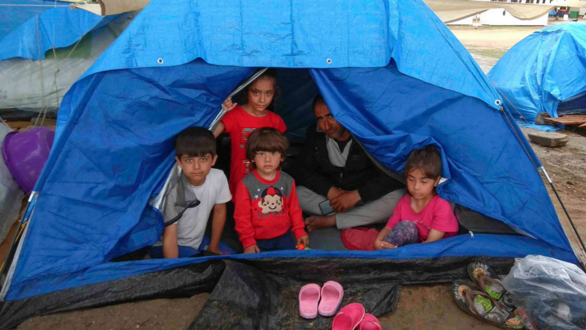 Refugee camp Thessaloniki - Getty