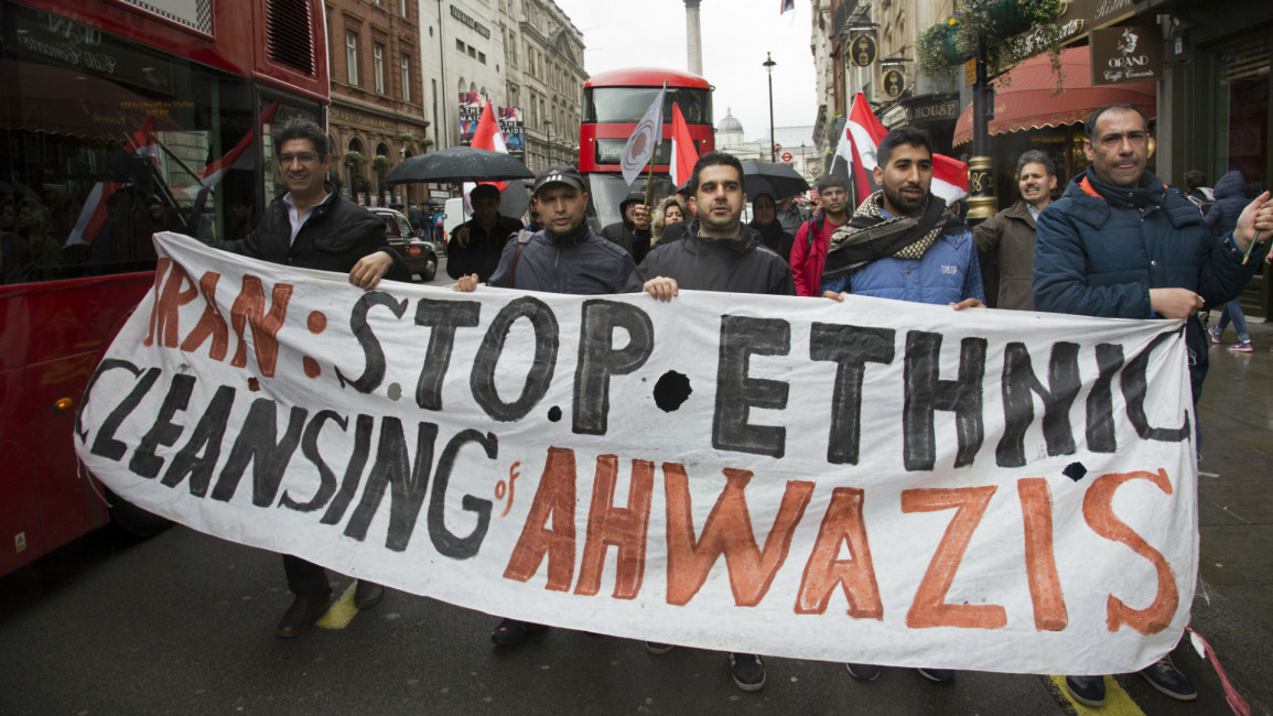 Ahwaz protest london - getty