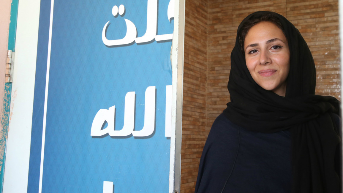 Saudi elections - woman voter