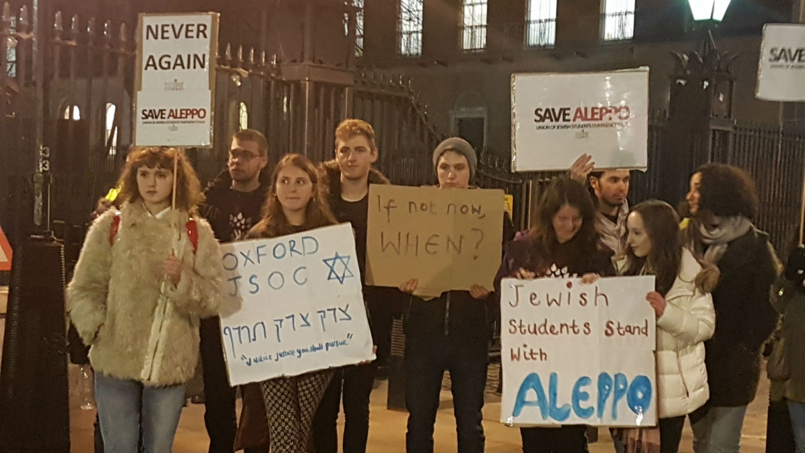 Jewish Students Union protest