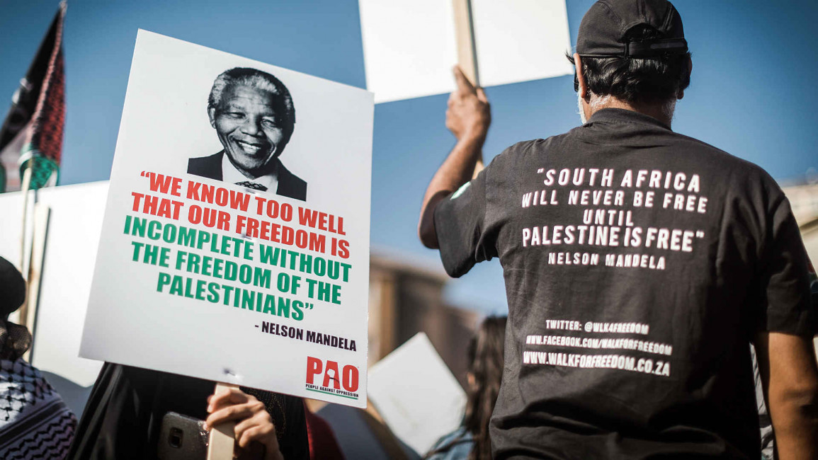 South Africa - Palestine demo AFP
