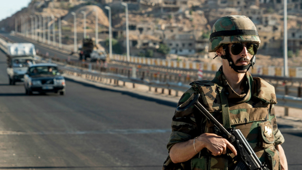 Syria soldier -- AFP