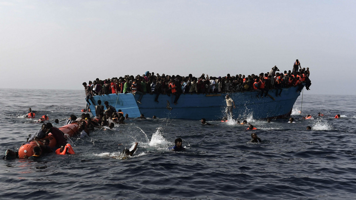 Migrants in the Mediterranean [AFP]