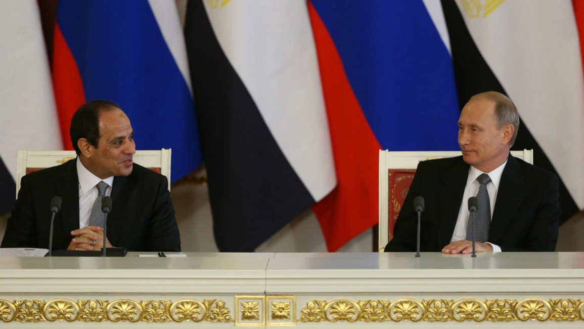 Sisi and Putin [Getty]