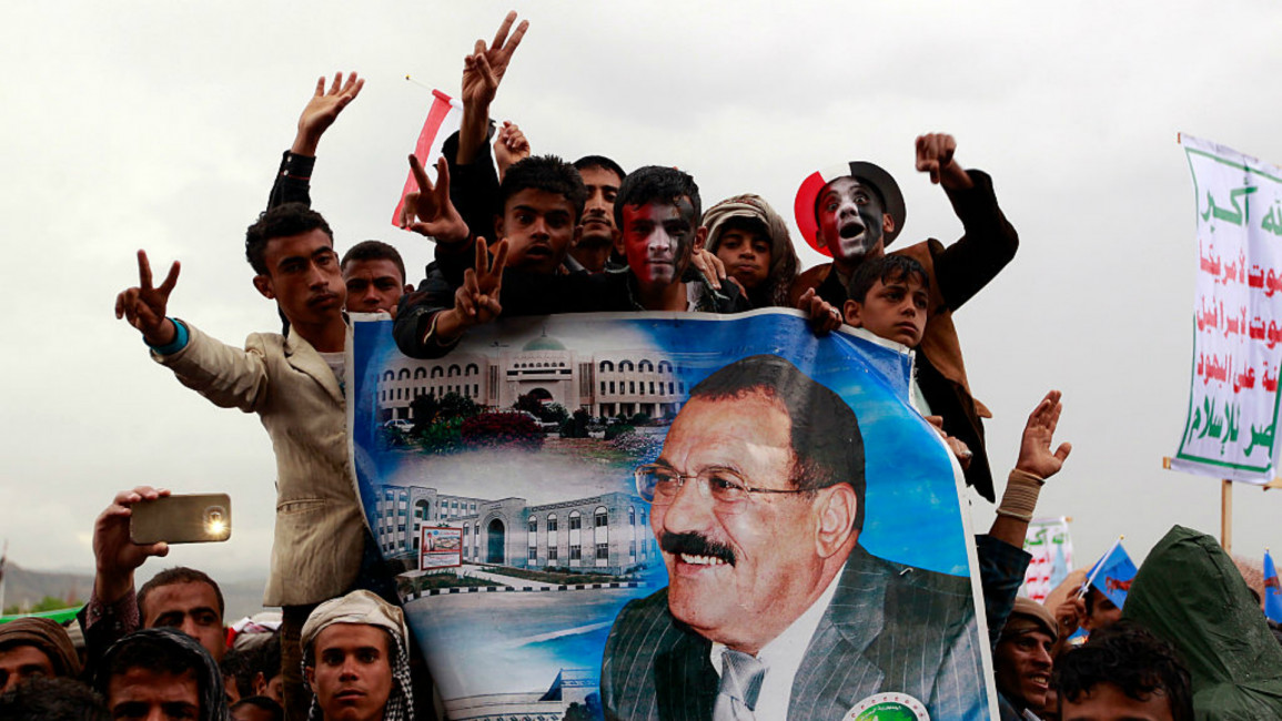 Saleh supporters