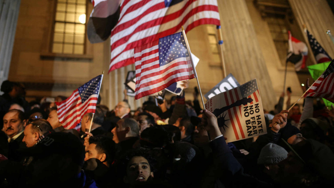 New York Muslim ban protest