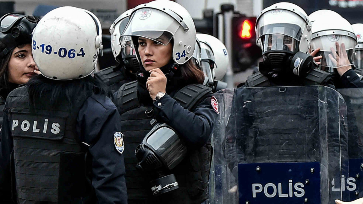 Turkish anti-riot police in Istanbul