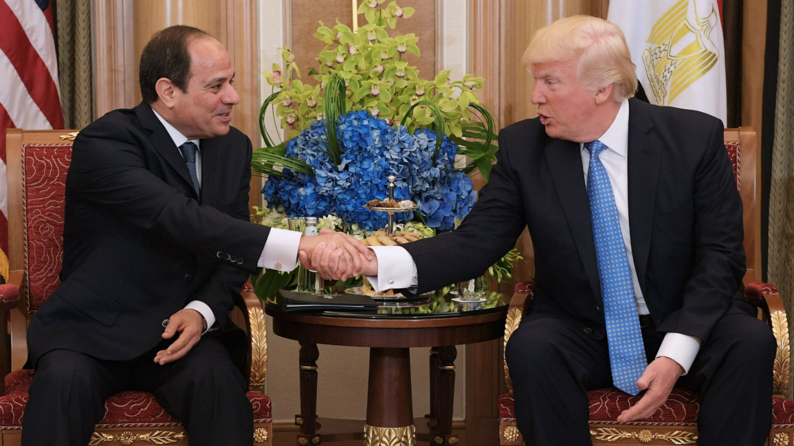 Trump Sisi getty
