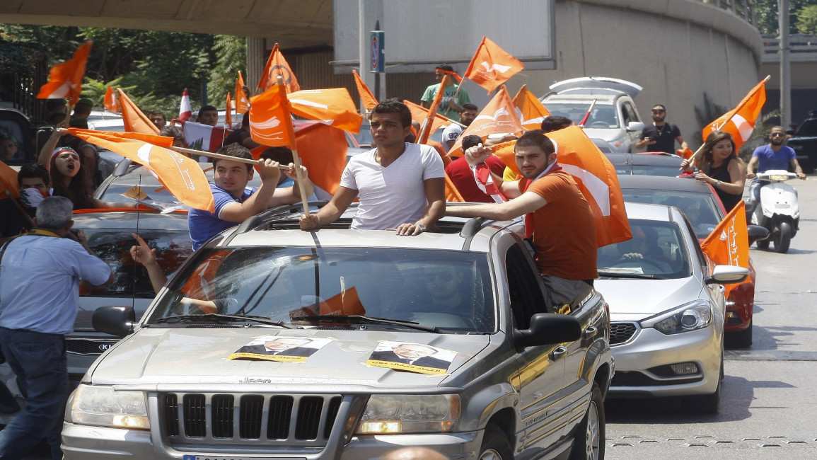 Lebanon's Free Patriotic Movement supporters stage rally in Beirut