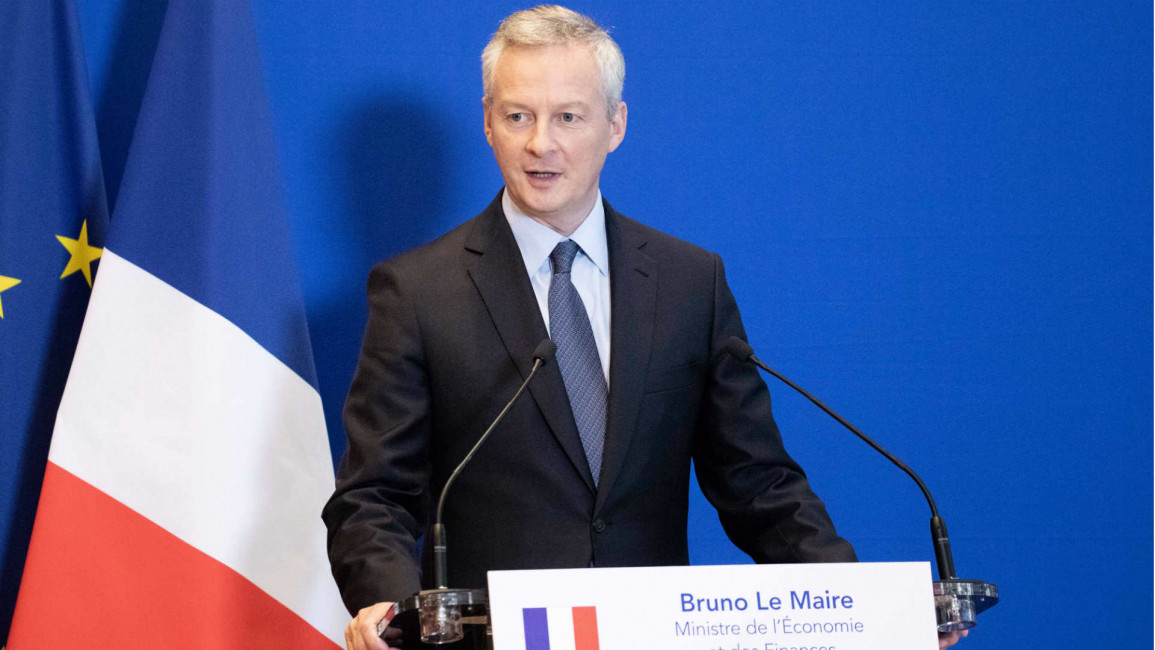 French economy minister Bruno Le Maire