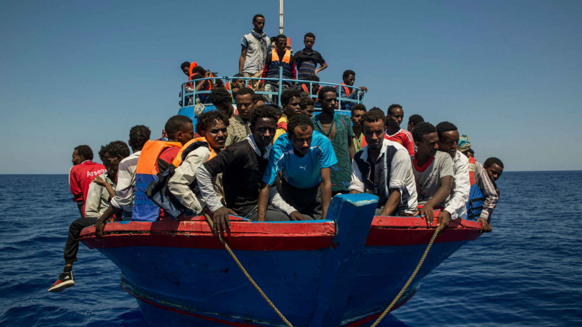 Libya migrant boat - Getty