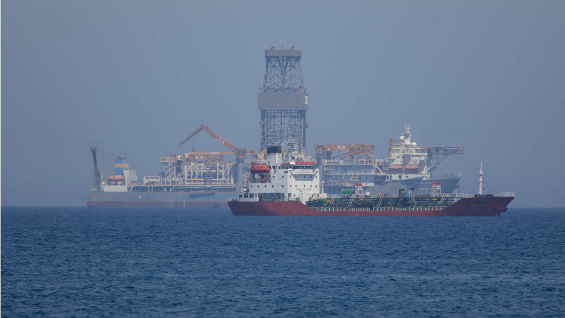 Drillship offshore Limassol, Cyprus