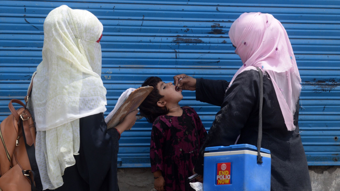 Afghanistan polio -- AFP