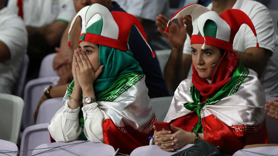 Iran women fans in al-ain asian cup getty
