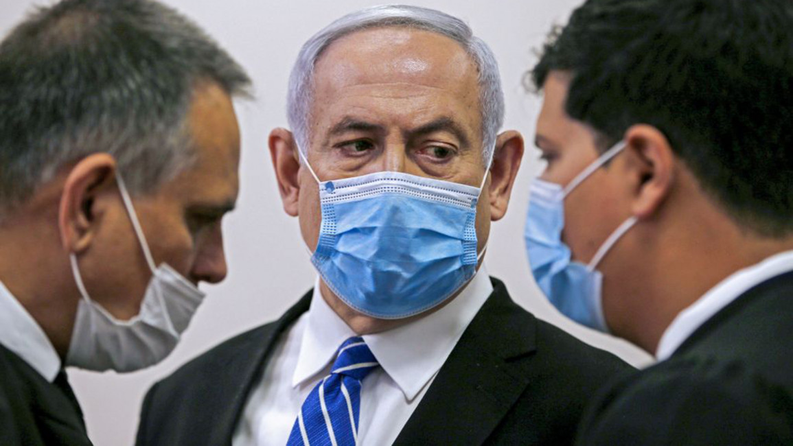 Netanyahu with mask [Getty]