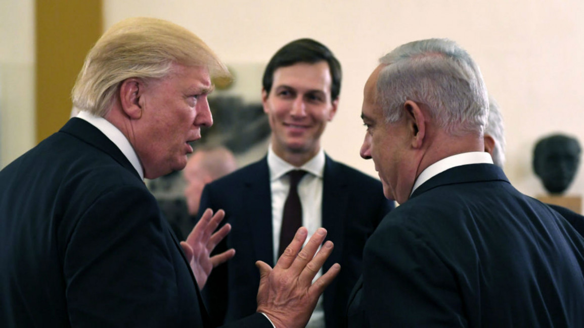 Trump, Kushner, Bibi - Getty