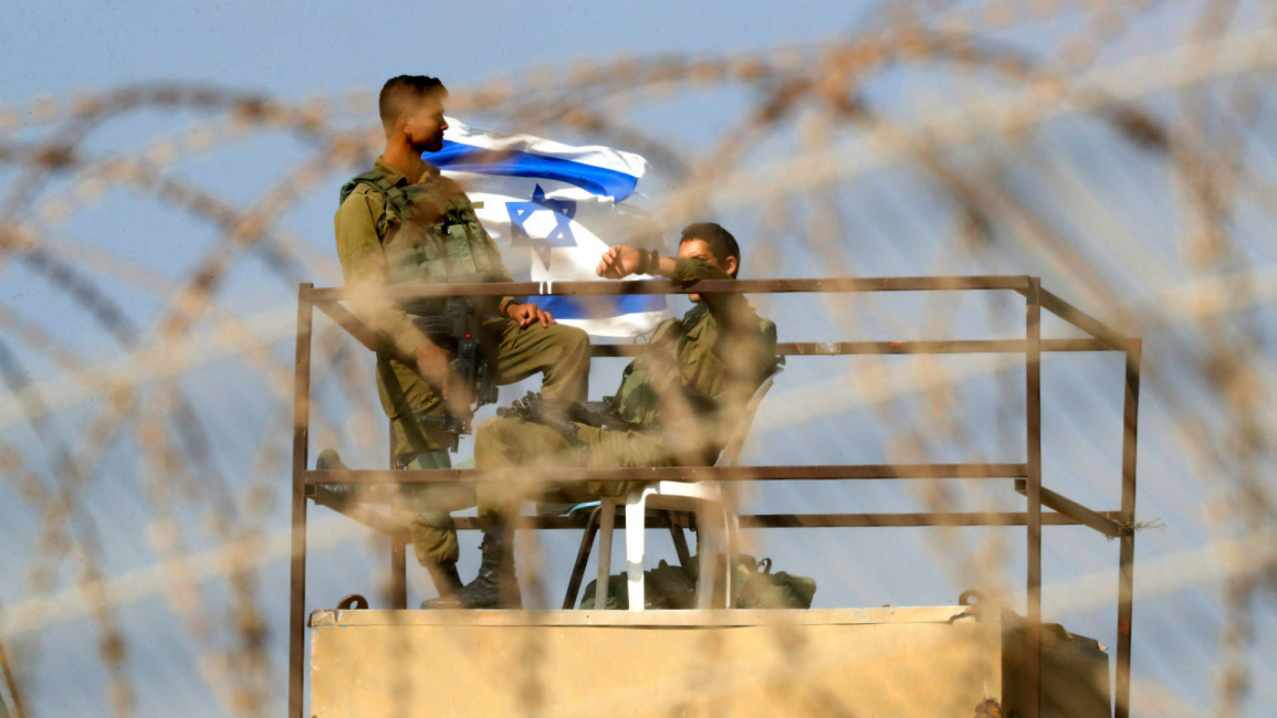 gaza border israeli soldiers - getty
