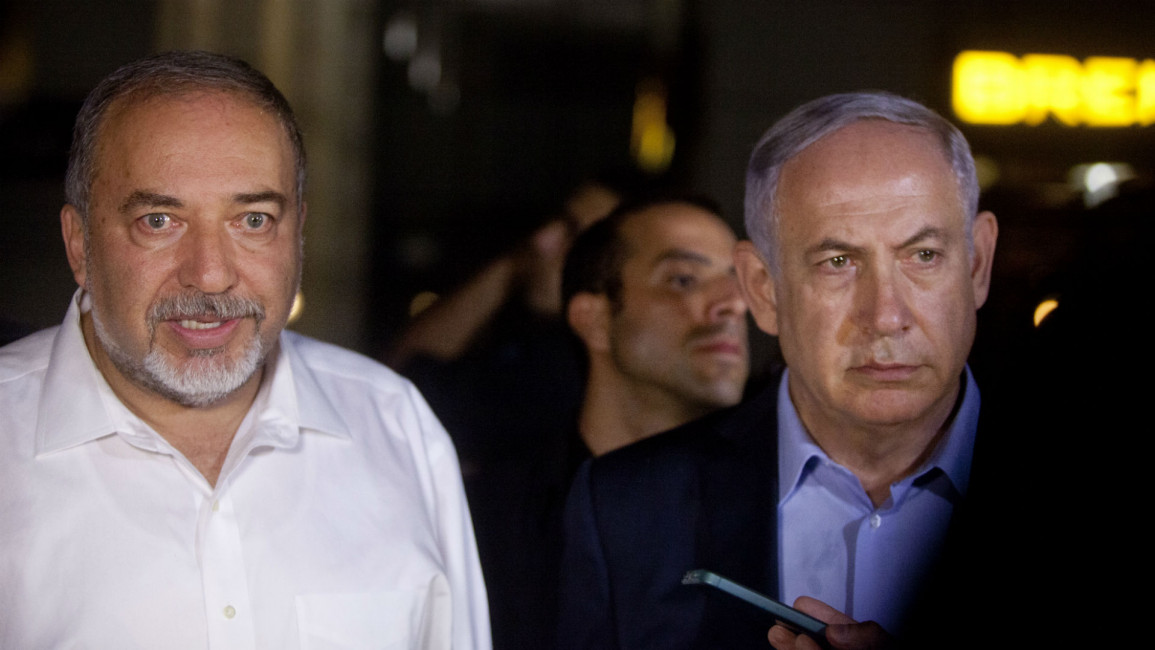 Lieberman Netanyahu - Getty